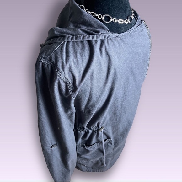 SUPPLIES by Unionbay Lightweight Grey Moto Jacket Convertible Sleeve Size Large - Picture 4 of 14